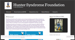 Desktop Screenshot of huntersyndromefoundation.org